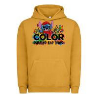 Pigment Peanut Butter color outside the lines autism stitch Urban Hoodie - Zillion Design Studio