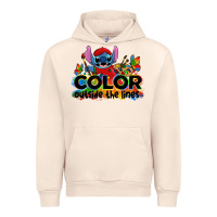 Sandshell color outside the lines autism stitch Urban Hoodie - Zillion Design Studio