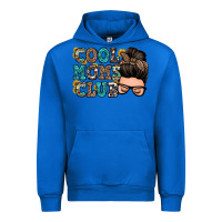 Cobalt cool moms club messy bun Urban Hoodie - Zillion Design Studio