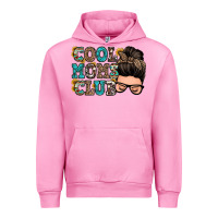 Fuchsia Pink cool moms club messy bun Urban Hoodie - Zillion Design Studio