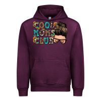 Mauve Wine cool moms club messy bun Urban Hoodie - Zillion Design Studio