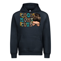 Navy cool moms club messy bun Urban Hoodie - Zillion Design Studio