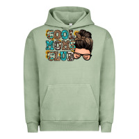 Pigment Oil Green cool moms club messy bun Urban Hoodie - Zillion Design Studio