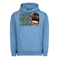 Pigment Pebble Blue cool moms club messy bun Urban Hoodie - Zillion Design Studio
