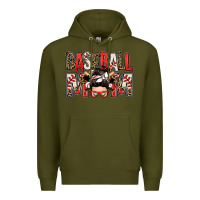 Army Green baseball mom messy bun Premium Hoodie - Zillion Design Studio