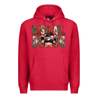 Cardinal baseball mom messy bun Premium Hoodie - Zillion Design Studio