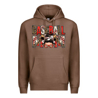 Chestnut baseball mom messy bun Premium Hoodie - Zillion Design Studio