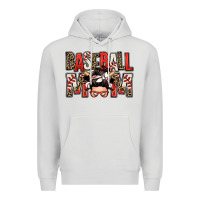 Dove Grey baseball mom messy bun Premium Hoodie - Zillion Design Studio