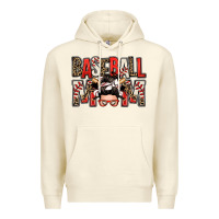 Sandshell baseball mom messy bun Premium Hoodie - Zillion Design Studio