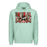 Seafoam baseball mom messy bun Premium Hoodie - Zillion Design Studio