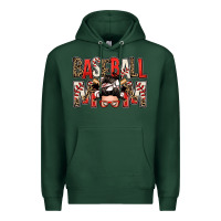 Sports Green baseball mom messy bun Premium Hoodie - Zillion Design Studio