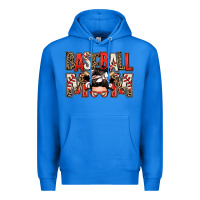 True Royal baseball mom messy bun Premium Hoodie - Zillion Design Studio