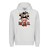 Dove Grey baseball mom messy bun Premium Hoodie - Zillion Design Studio