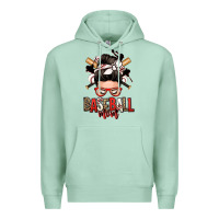 Seafoam baseball mom messy bun Premium Hoodie - Zillion Design Studio