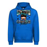 Cobalt cowhide junkie messy bun Urban Hoodie - Zillion Design Studio