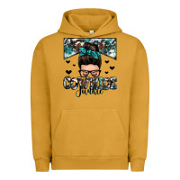 Pigment Peanut Butter cowhide junkie messy bun Urban Hoodie - Zillion Design Studio