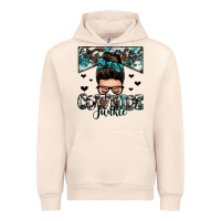 Sandshell cowhide junkie messy bun Urban Hoodie - Zillion Design Studio