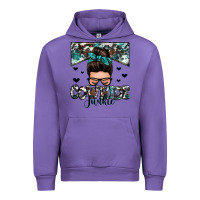 Tulip cowhide junkie messy bun Urban Hoodie - Zillion Design Studio