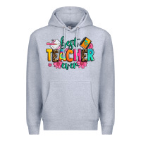 Heather Grey best teacher ever Premium Hoodie - Zillion Design Studio