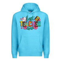 Ocean Blue best teacher ever Premium Hoodie - Zillion Design Studio