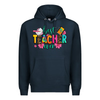Navy best teacher ever Premium Hoodie - Zillion Design Studio