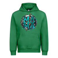 Emerald cowhide mama lighting bolt Urban Hoodie - Zillion Design Studio