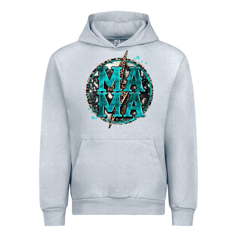 Cowhide Mama Lighting Bolt Urban Hoodie by Zillion Design Studio | Teevron