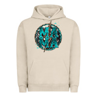 Pigment French Oak cowhide mama lighting bolt Urban Hoodie - Zillion Design Studio