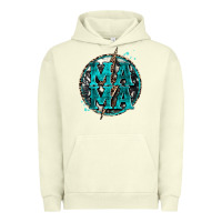 Pigment Pistachio cowhide mama lighting bolt Urban Hoodie - Zillion Design Studio