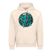 Sandshell cowhide mama lighting bolt Urban Hoodie - Zillion Design Studio