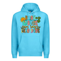 Ocean Blue boat waves sun rays lake days Premium Hoodie - Zillion Design Studio