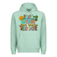 Seafoam boat waves sun rays lake days Premium Hoodie - Zillion Design Studio