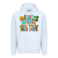 White boat waves sun rays lake days Premium Hoodie - Zillion Design Studio