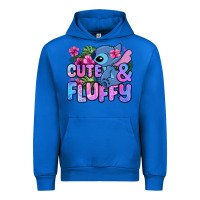Cobalt cute and fluffy stitch Urban Hoodie - Zillion Design Studio