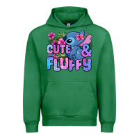 Emerald cute and fluffy stitch Urban Hoodie - Zillion Design Studio
