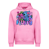 Fuchsia Pink cute and fluffy stitch Urban Hoodie - Zillion Design Studio