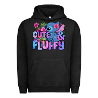 Pigment Black cute and fluffy stitch Urban Hoodie - Zillion Design Studio