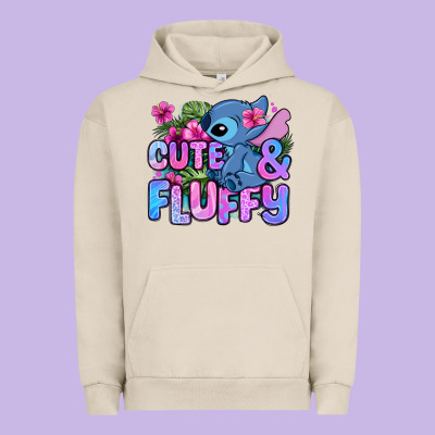Cute And Fluffy Stitch Urban Hoodie Designed By Zillion Design Studio