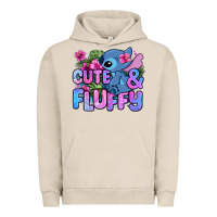 Pigment French Oak cute and fluffy stitch Urban Hoodie - Zillion Design Studio