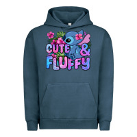 Pigment Midnight Navy cute and fluffy stitch Urban Hoodie - Zillion Design Studio