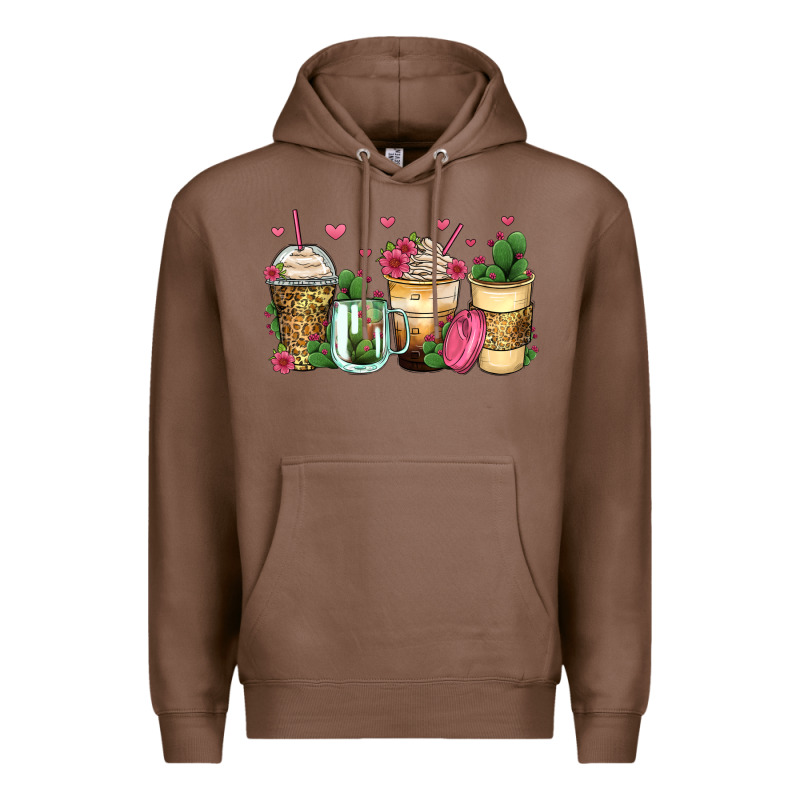 Cactus Coffee Cups Premium Hoodie by Zillion Design Studio | Teevron