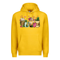 Lemon cactus coffee cups Premium Hoodie - Zillion Design Studio