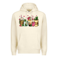 Sandshell cactus coffee cups Premium Hoodie - Zillion Design Studio