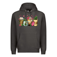 Smoke cactus coffee cups Premium Hoodie - Zillion Design Studio