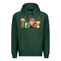 Sports Green cactus coffee cups Premium Hoodie - Zillion Design Studio