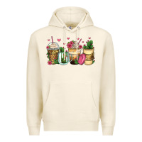 Tofu cactus coffee cups Premium Hoodie - Zillion Design Studio