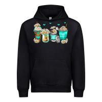 Black daisy coffee cups Urban Hoodie - Zillion Design Studio