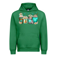 Emerald daisy coffee cups Urban Hoodie - Zillion Design Studio