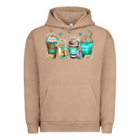 Pigment Burro daisy coffee cups Urban Hoodie - Zillion Design Studio