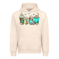 Sandshell daisy coffee cups Urban Hoodie - Zillion Design Studio